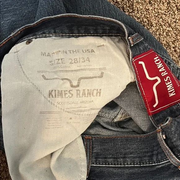 Kimes Ranch Men's Dark Blue Bootcut Jeans - Picture 3 of 5